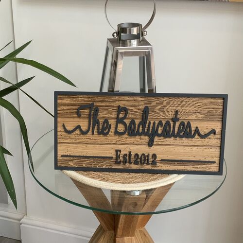 Rustic Wall Decor | Custom Name Sign | Personalised Family Sign | Established Sign