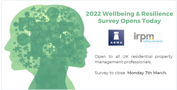 ARMA & IRPM 2022 WELLBEING & RESILIENCE SURVEY LAUNCHED TODAY!