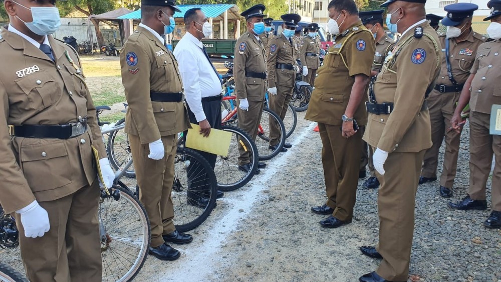 பொலிஸ் நிலையத்தின் அரையாண்டு  பரிசோதனை இன்று