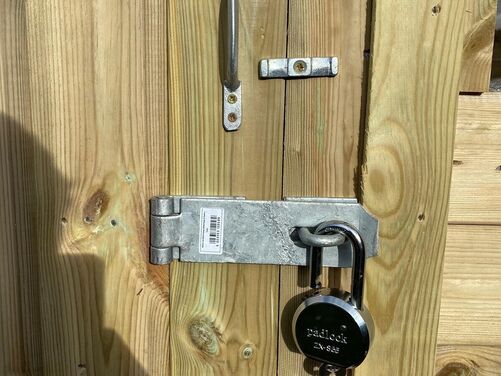 Heavy Duty Lock, Hasp & Handles and Galvanises hinges