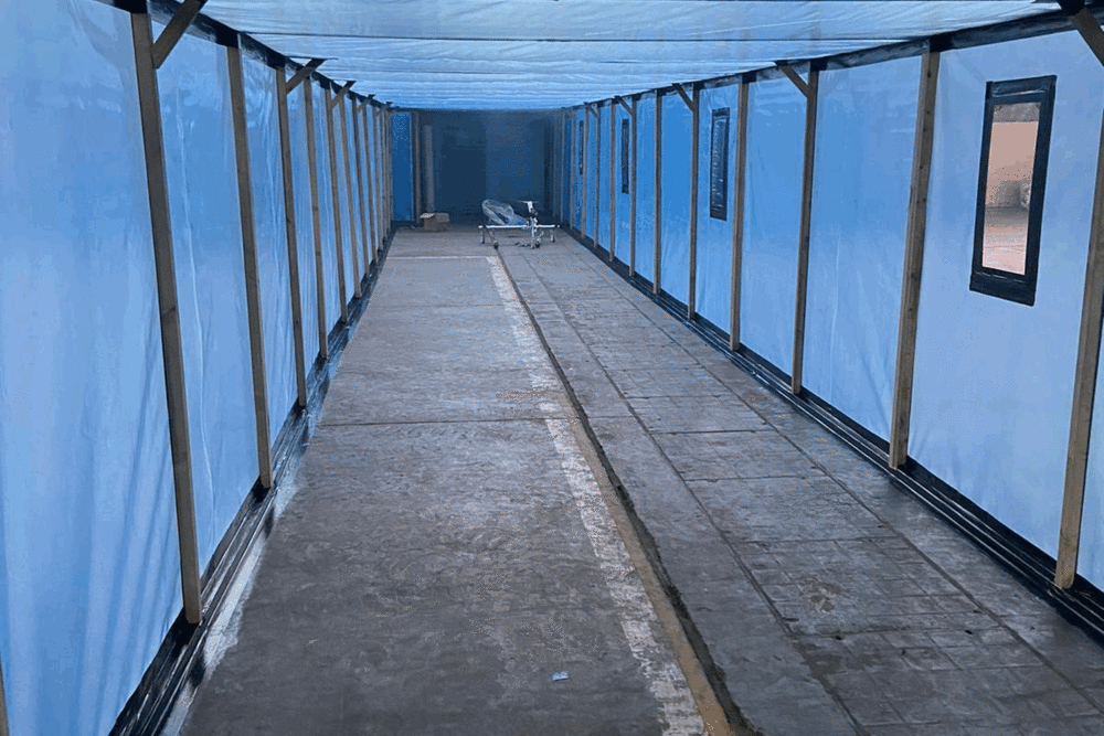 Removal of Thermal Insulation Debris within Hanger ducts