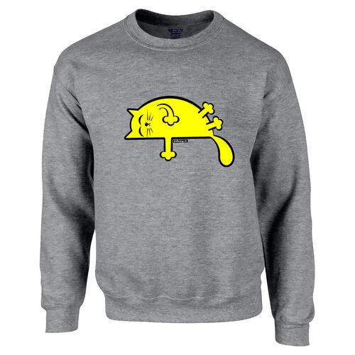 'Yellow Sleepy Cat' Sweatshirt