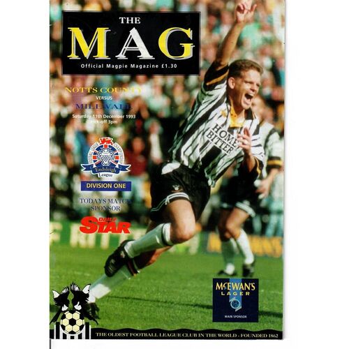 Notts County Home Football Programmes