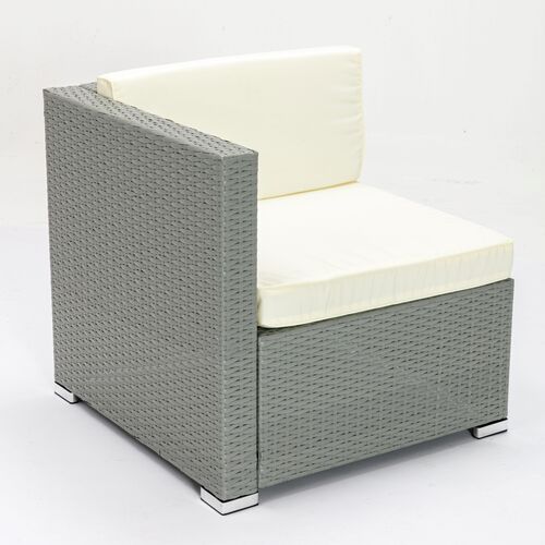 Rattan Garden Furniture Outdoor 5pcs Patio Sofa Set chairs Table (Rupert Grey)