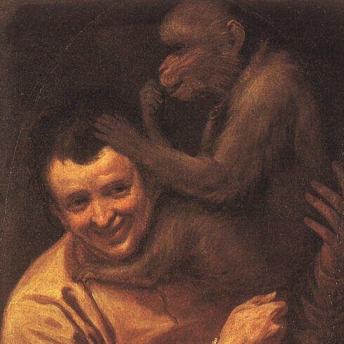 Man with a Monkey