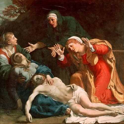 The Dead Christ Mourned