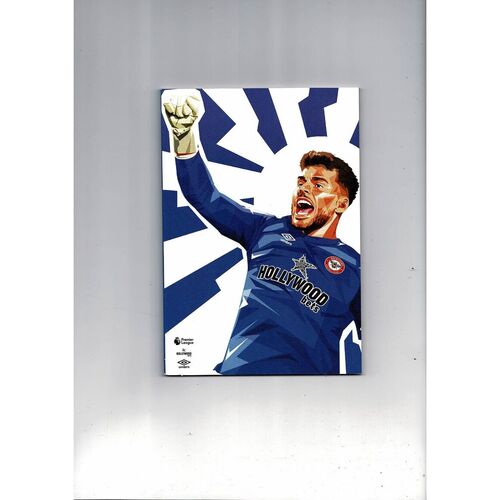 2021/22 Brentford v Manchester United Official Football Programme + Team Sheet