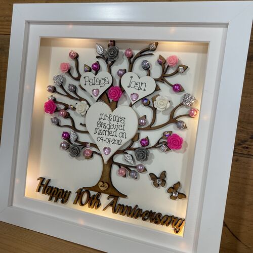 LED Mr & Mrs Wedding Frame