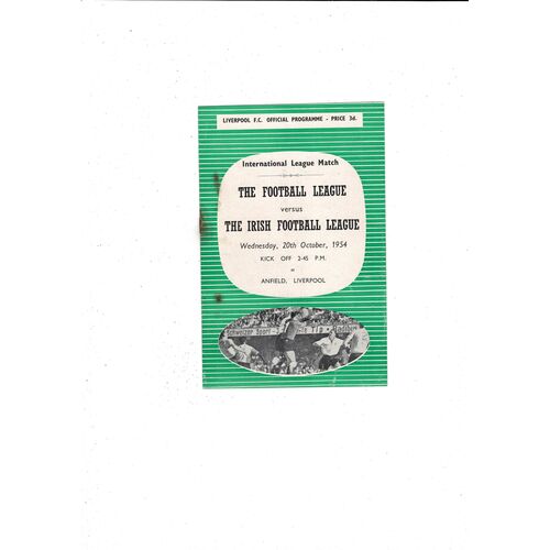Inter League Football Programmes