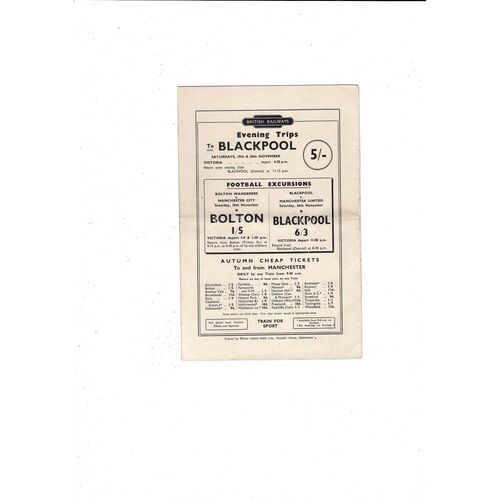 1949 England v Northern Ireland Football Programme @ Manchester City