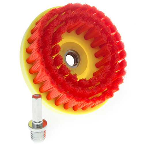 Monza Stiff Bristle Drill Attachable Carpet Brush
