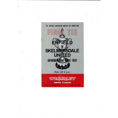 1967 Enfield v Skelmersdale United Amateur Cup Final Football Programme