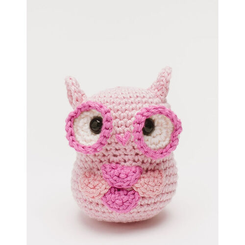 Happy Cotton Crocheted Professor Owly