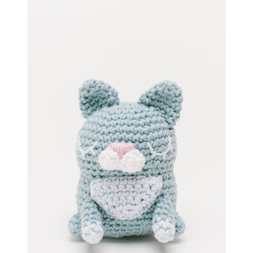 Happy Cotton Crocheted Sleepy Puss