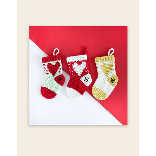 Happy Cotton Crocheted Stocking Advent Calendar