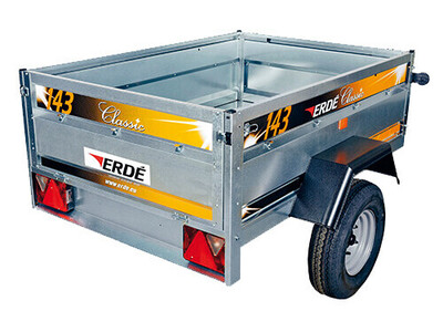 Erde 143 MP69143 223 x 140 x 91.5cm 502Kg Car Trailer