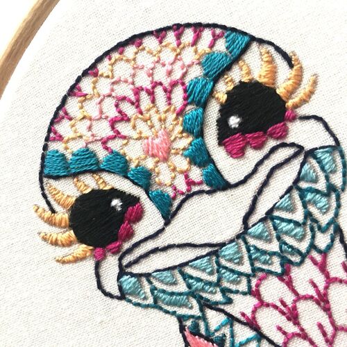 Ostrich Embroidery Kit