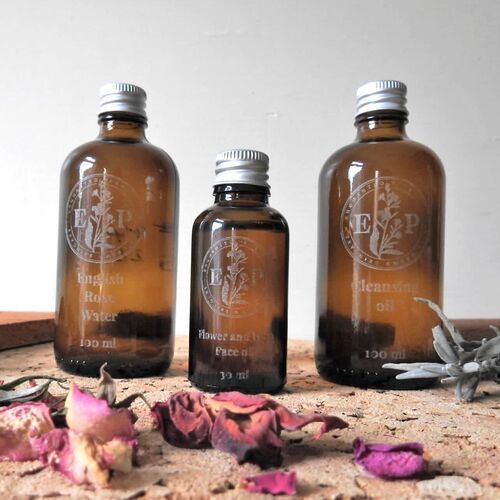 Enchanted Skincare Trio with Herb and Flower Face Oil