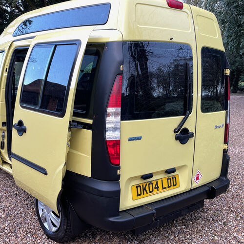 2004 Fiat Doblo Camper Van 1.9 JTD Rare Yellow 2 Berth 73277 Miles