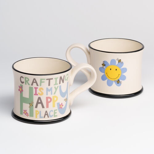 Crafting Is My Happy Place Mug