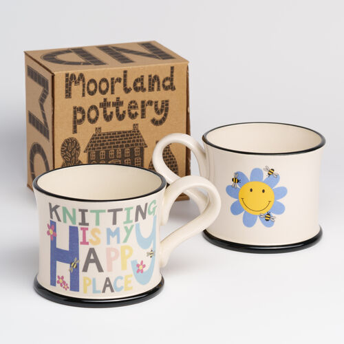 Knitting Is My Happy Place Mug