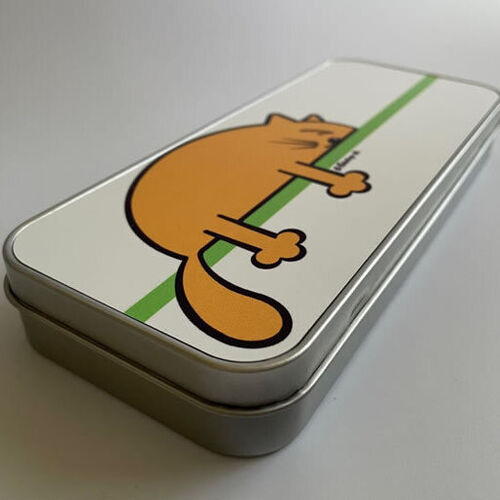 'Orange Sleepy Cat' Tin