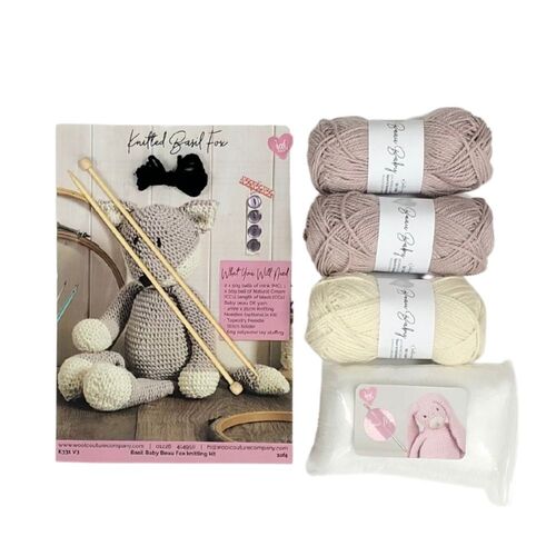 Basil Fox Knitting Kit by Wool Couture