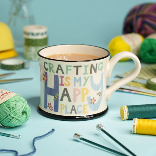Crafting Is My Happy Place Mug