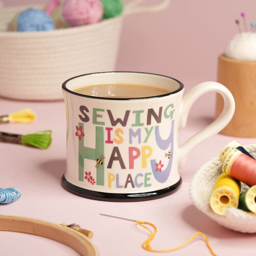 Sewing Is My Happy Place Mug