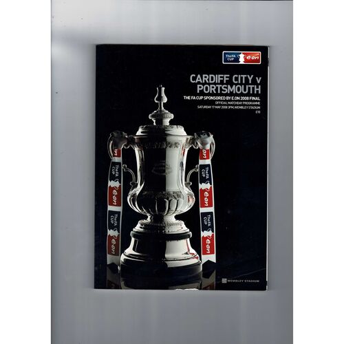 2008 Cardiff City v Portsmouth FA Cup Final Football Programme + Press Cuttings