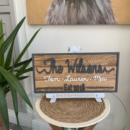 Rustic Wall Decor | Custom Name Sign | Family Name Sign | Mr & Mrs Sign