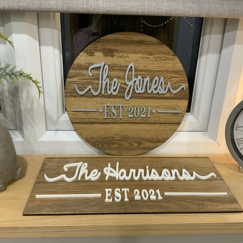 Rustic Wall Decor | Custom Name Sign | Family Name Sign | Established Sign