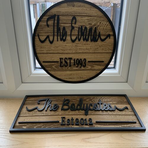 Rustic Wall Decor | Custom Name Sign | Family Name Sign | Established Sign