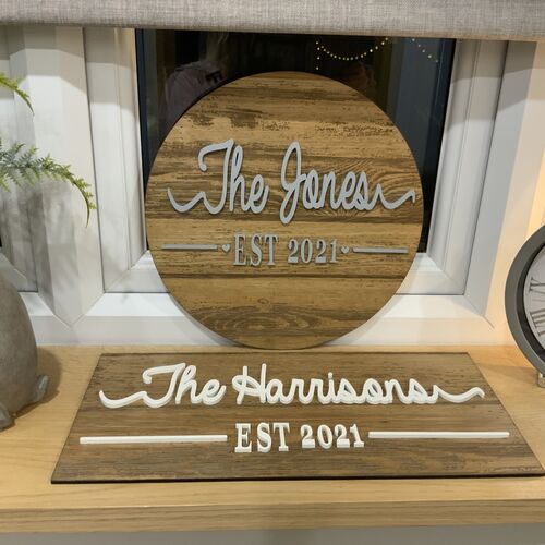 Rustic Wall Decor | Custom Name Sign | Family Name Sign | Established Sign