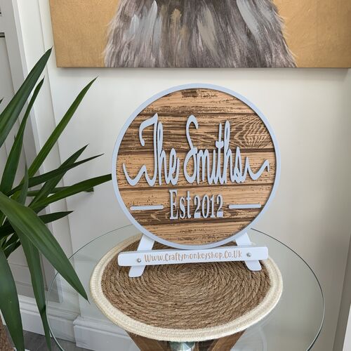 Rustic Wall Decor | Custom Name Sign | Family Name Sign | Established Sign