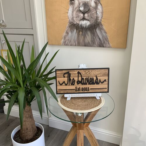 Rustic Wall Decor | Custom Name Sign | Personalised Family Sign | Established Sign