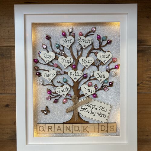 Large Grandkids family tree frame