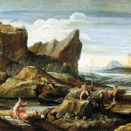 Landscape with Bathers