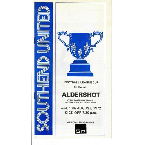 Aldershot Away Football Programmes