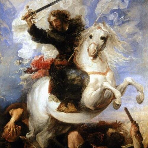 James the Great in the Battle of Clavijo