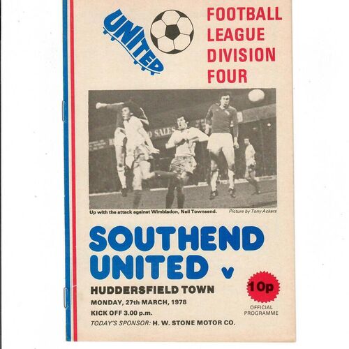 Southend United Home Football Programmes