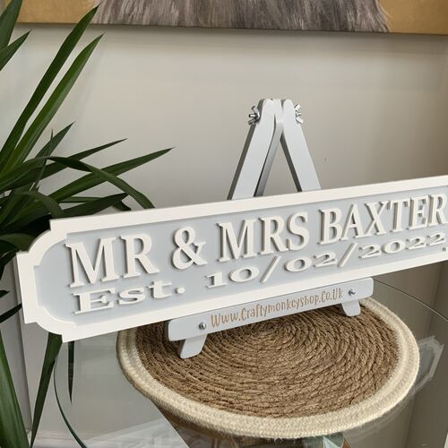 Mr & Mrs Street Signs