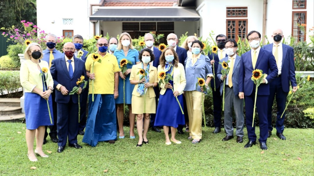 Ambassadors to Sri Lanka Stand United with Ukraine