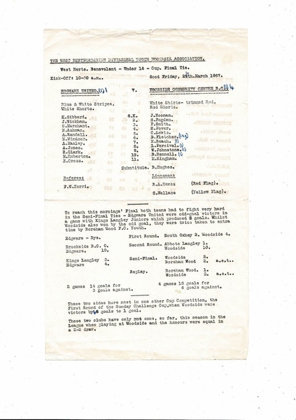 Many more Football Programmes listed today