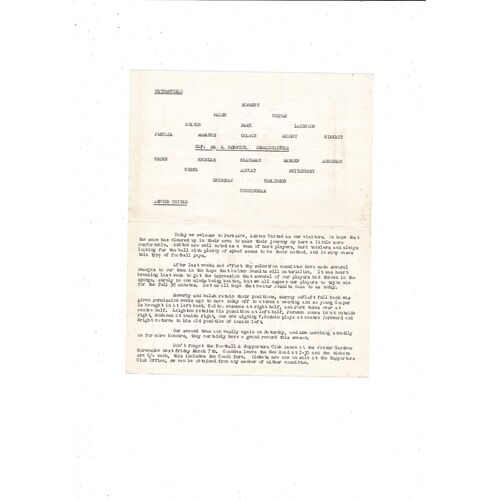 1957/58 Netherfield v Ashton United Football Programme March 1st