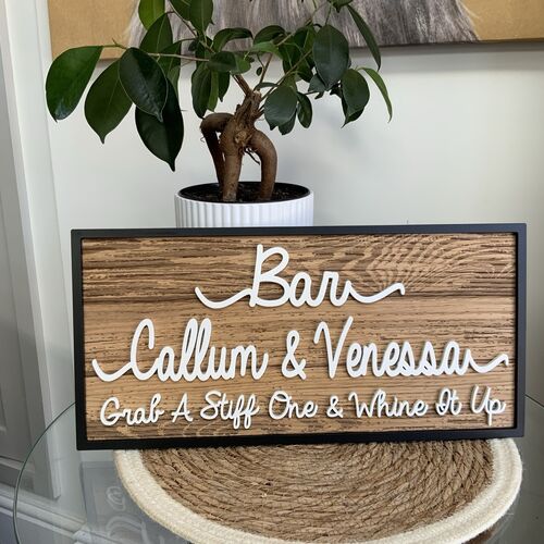 Rustic Wall Decor | Custom Name Sign | Personalised Family Sign | Established Sign