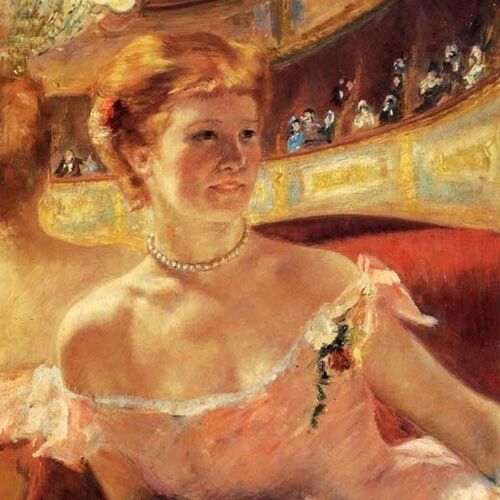 Woman with a Pearl Necklace in a Loge