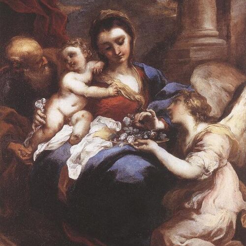 Holy Family with an Angel