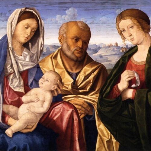 The Holy Family with a Female Saint