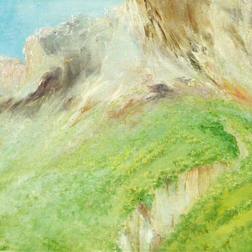 Ta-wa-que-nah, or the Rocky Mountain, Near the Comanche Village